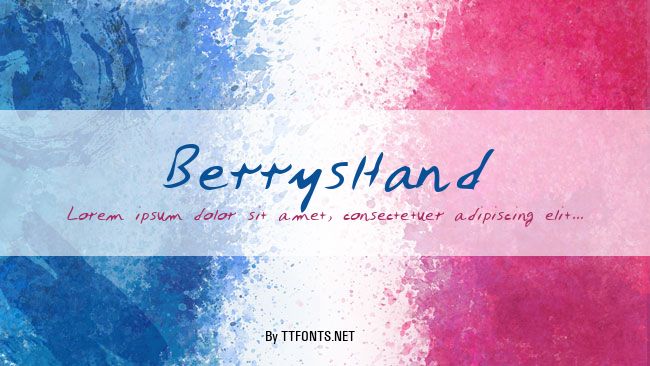 BerrysHand example