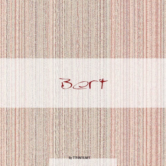 Bert example