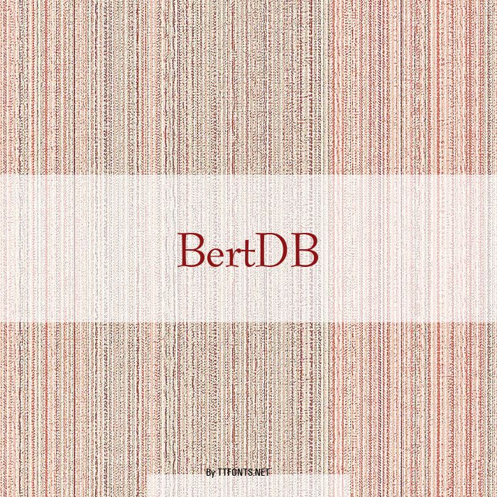 BertDB example