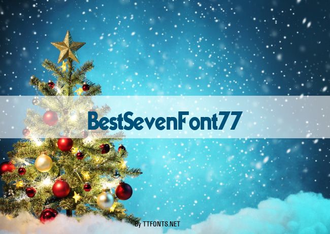 BestSevenFont77 example