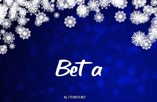 Beta example