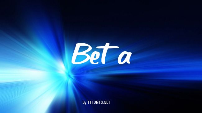 Beta example
