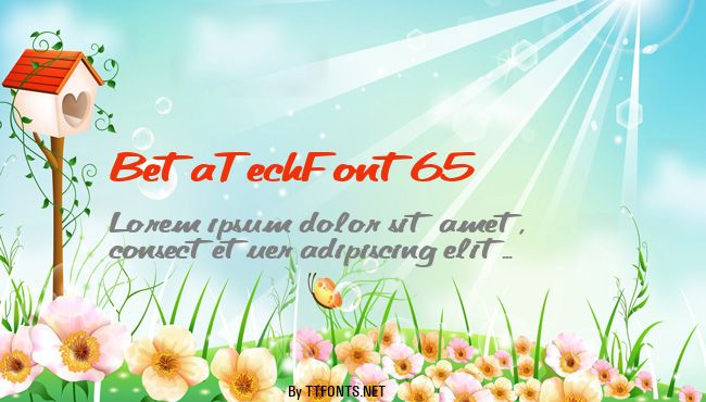 BetaTechFont65 example