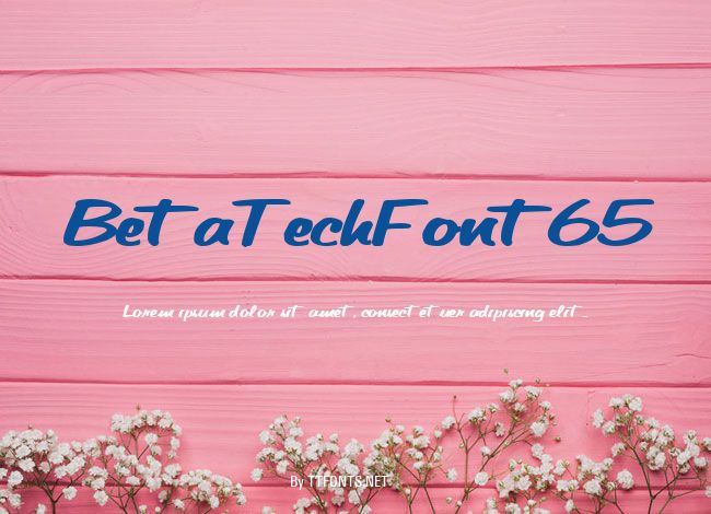 BetaTechFont65 example