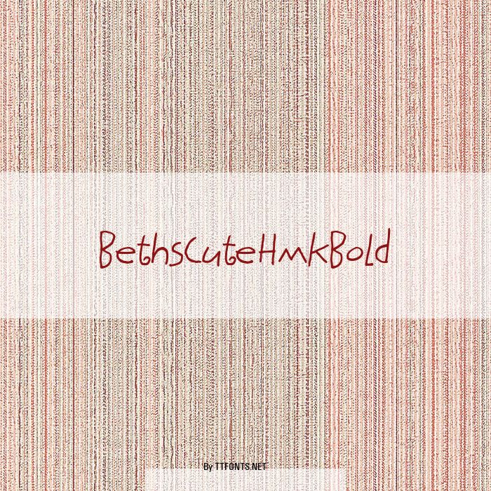 BethsCuteHmkBold example