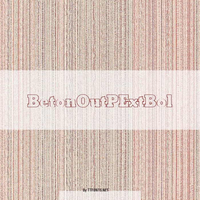 BetonOutPExtBol example
