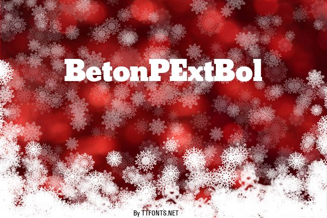 BetonPExtBol example