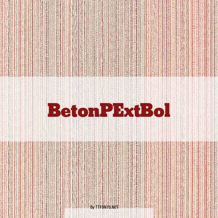 BetonPExtBol example