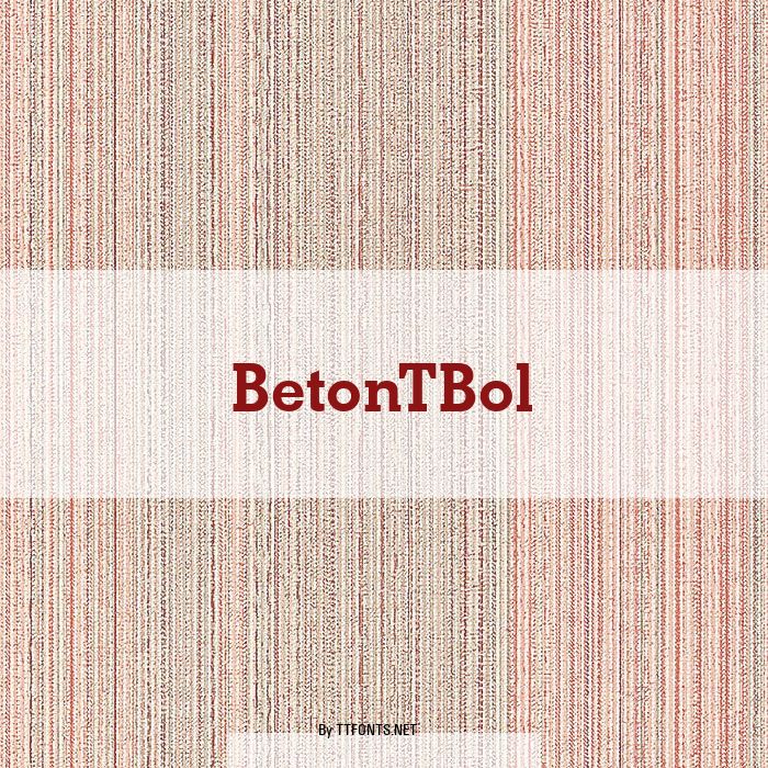 BetonTBol example