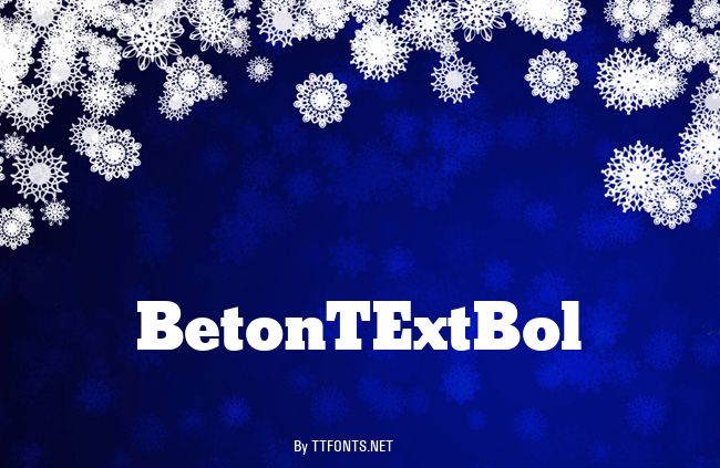 BetonTExtBol example