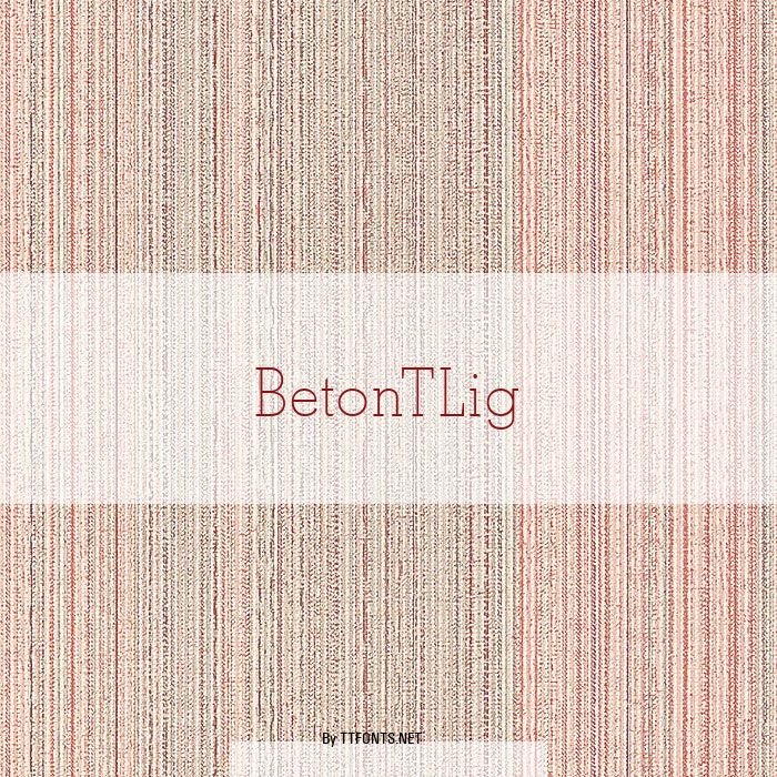 BetonTLig example