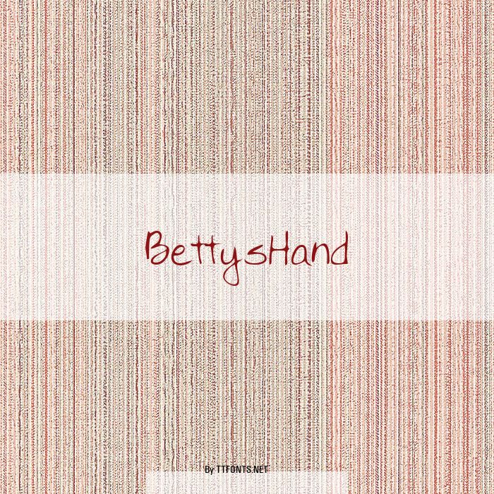 BettysHand example