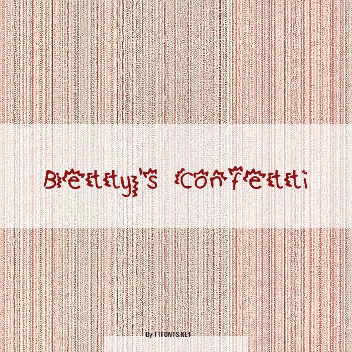 Betty's Confetti example