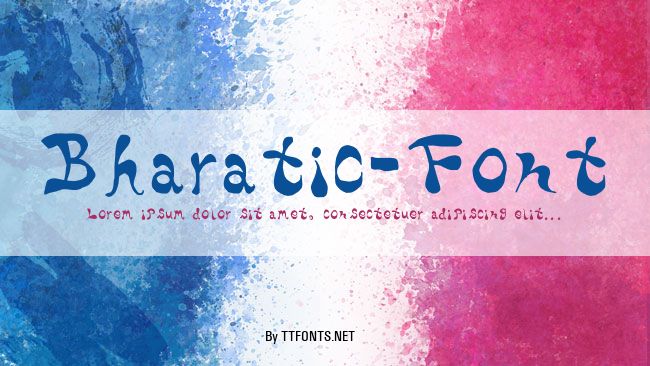Bharatic-Font example