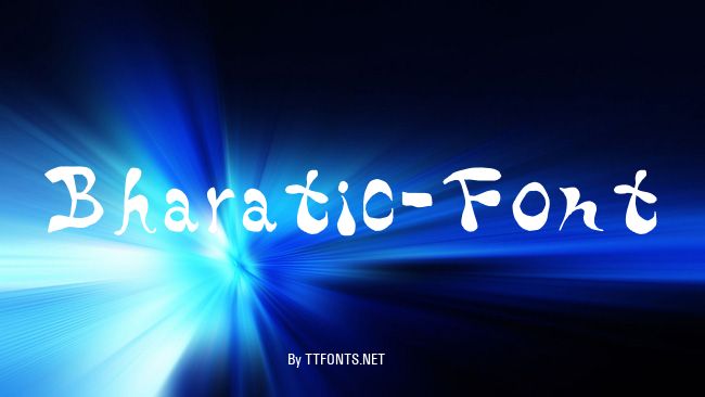 Bharatic-Font example
