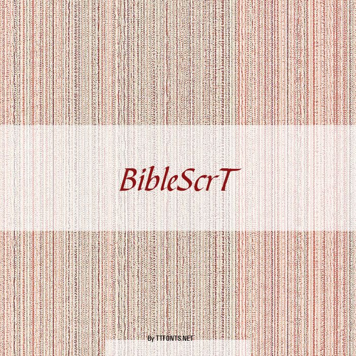 BibleScrT example