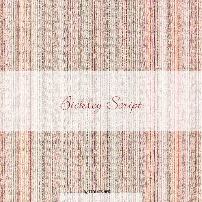 Bickley Script example