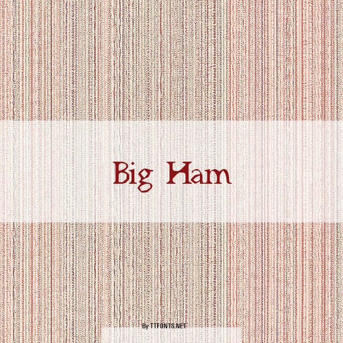 Big Ham example