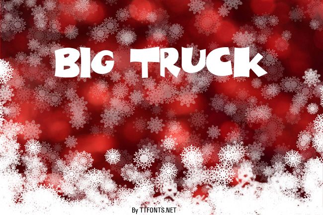 Big Truck example