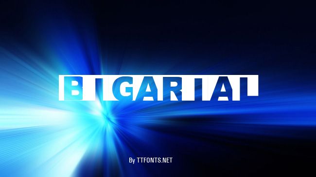 BIGARIAL example