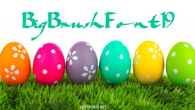 BigBrushFont19 example