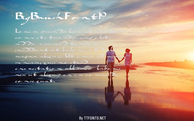 BigBrushFont19 example