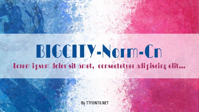BIGCITY-Norm-Cn example
