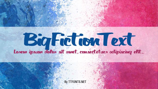 BigFictionText example