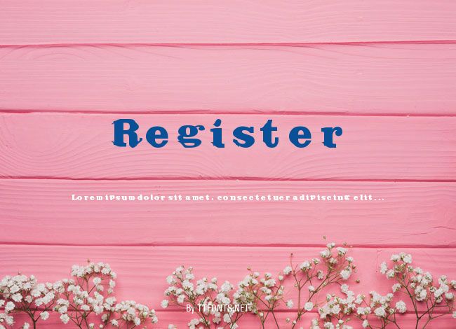 Register example