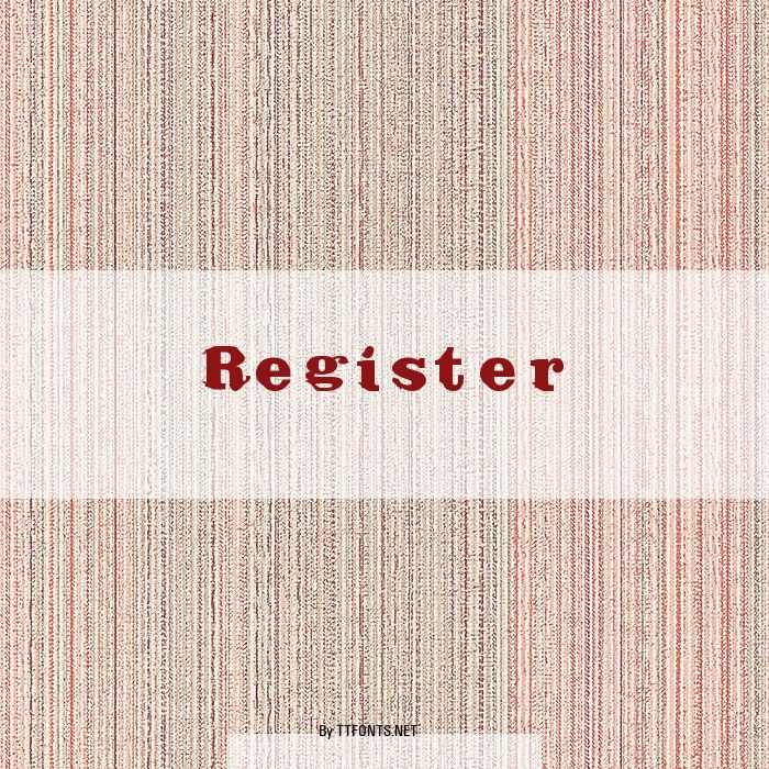 Register example