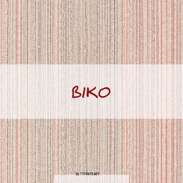 Biko example