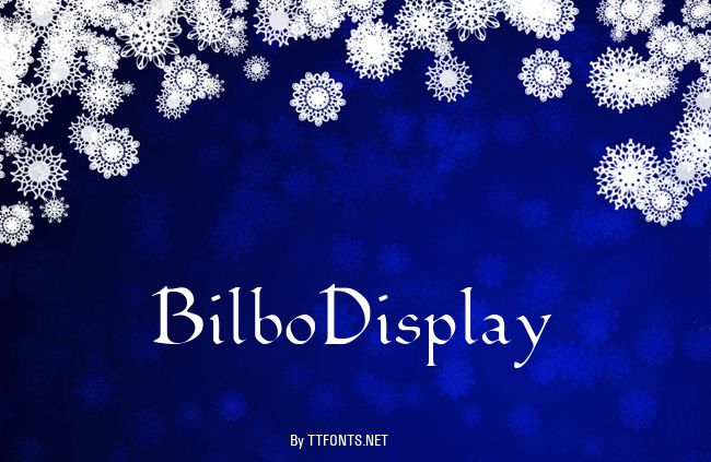 BilboDisplay example