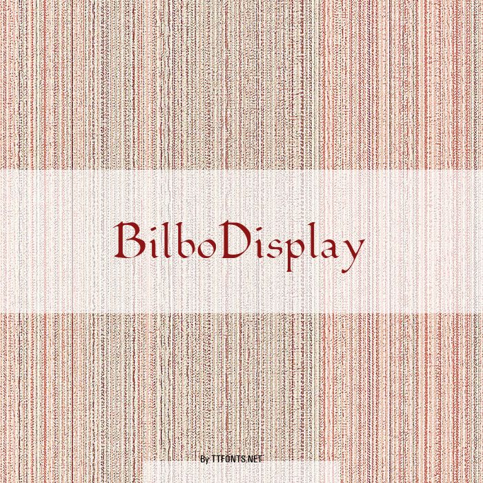 BilboDisplay example