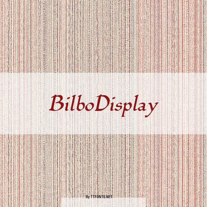 BilboDisplay example