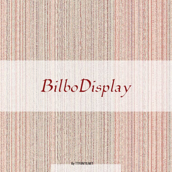 BilboDisplay example