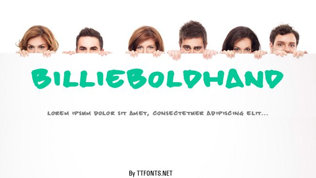 billieBoldHand example