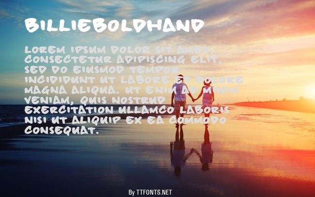 billieBoldHand example