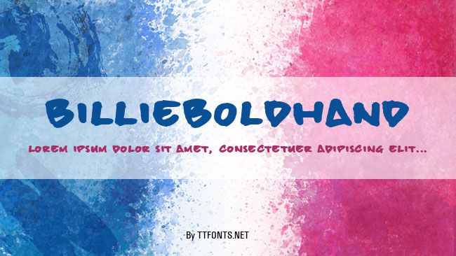 billieBoldHand example