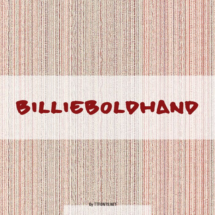 billieBoldHand example