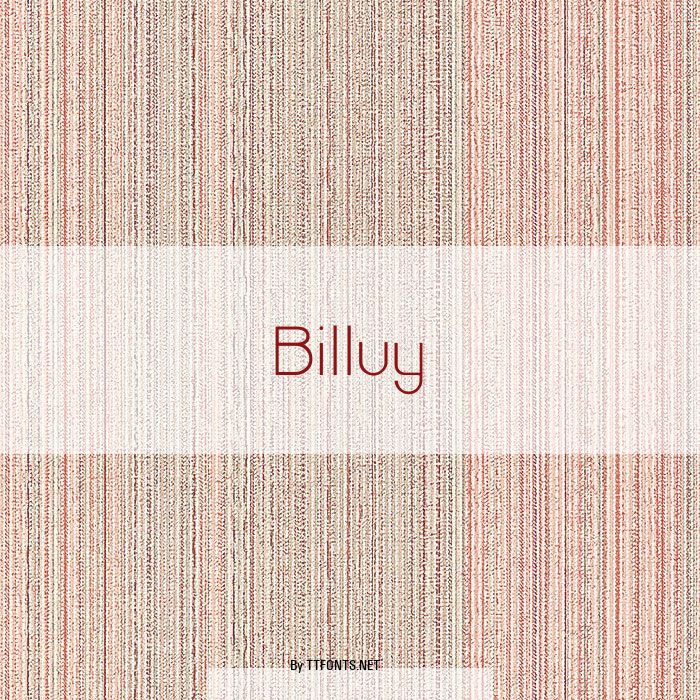 Billuy example