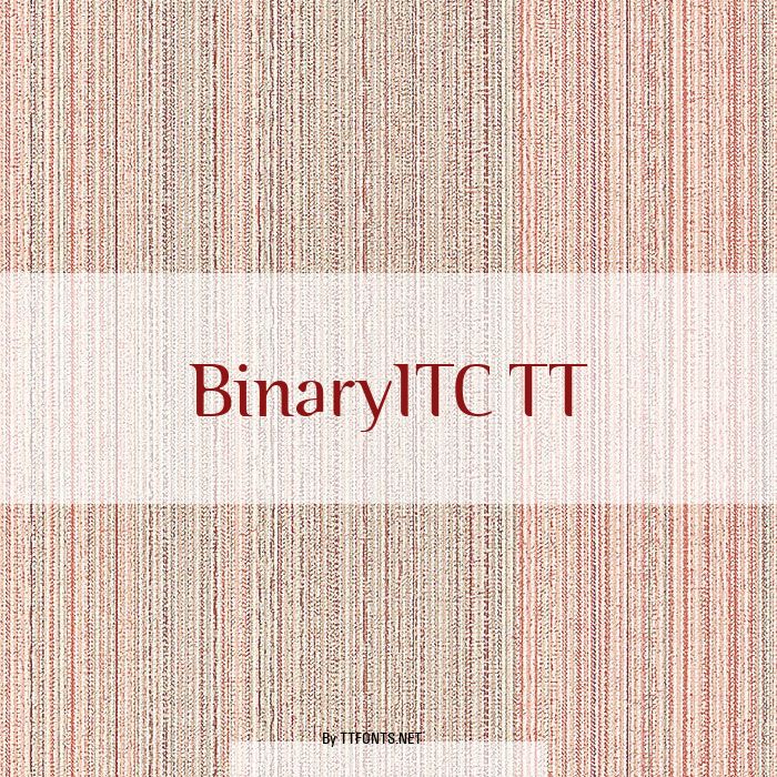 BinaryITC TT example