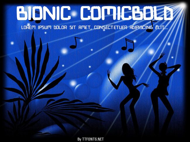 Bionic ComicBold example