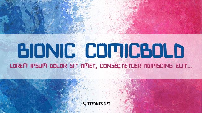 Bionic ComicBold example