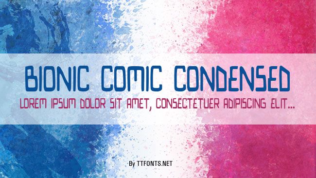 Bionic Comic Condensed example