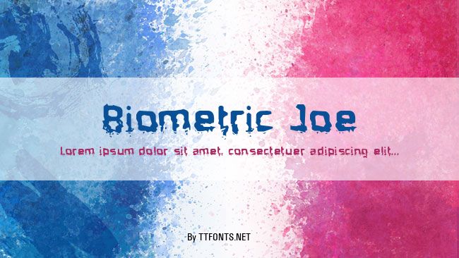 Biometric Joe example