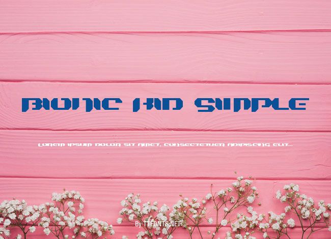 Bionic Kid Simple example