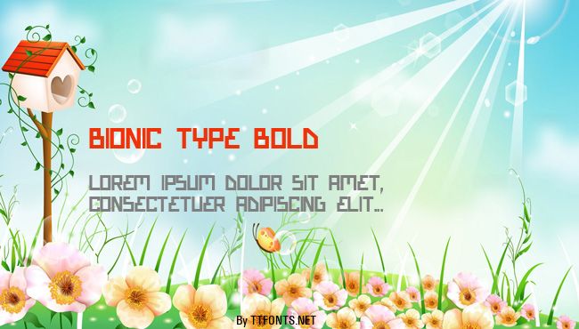 Bionic Type Bold example