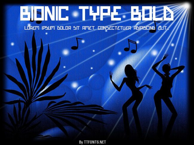 Bionic Type Bold example
