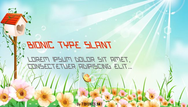 Bionic Type Slant example