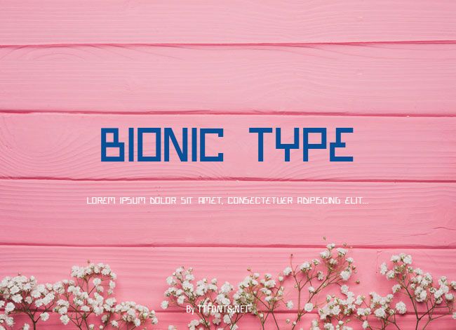 Bionic Type example